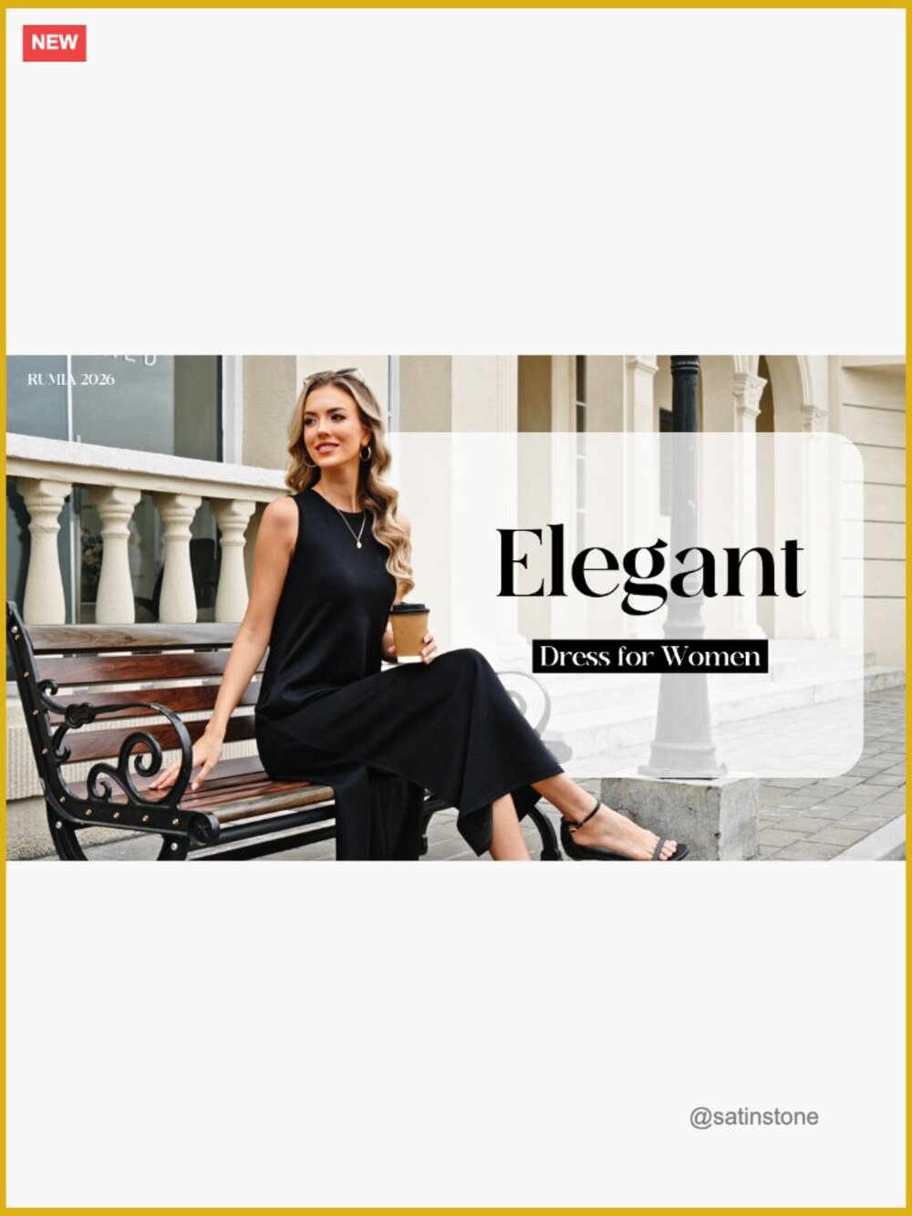 Casual Maxi Side Slit Long Dress with Pockets Sleeveless Crewneck - Picture 6 of 7